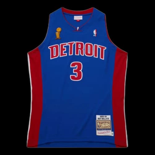 Mitchell & Ness x NBA Detroit Pistons 2004 Dark Finals Jersey 'Ben Wallace 3'