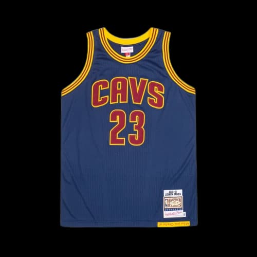 Mitchell Ness x NBA Authentic Basketball Jersey Unisex Navy Blue