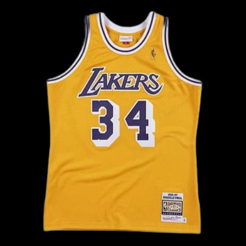 Mitchell & Ness NBA Authentic Shaquille ONeal Los Angeles Lakers 1996-97 Jersey