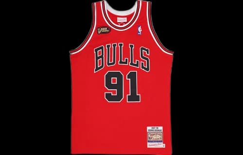 Mitchell & Ness NBA Authentic Dennis Rodman Chicago Bulls Road 1997-98 Jersey