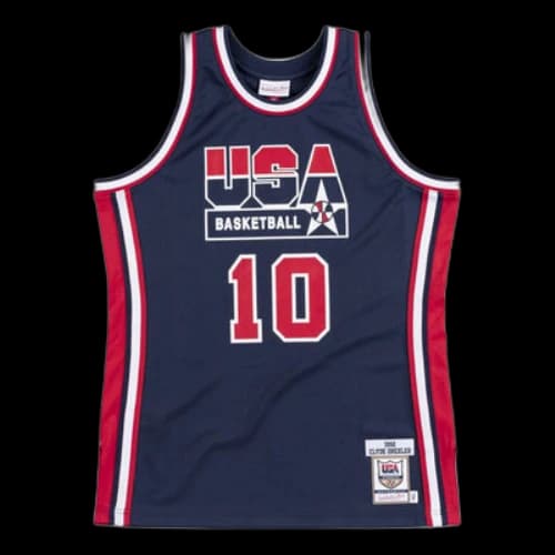Mitchell & Ness Authentic Jersey Team USA 1992 Clyde Drexler 'Navy Red'