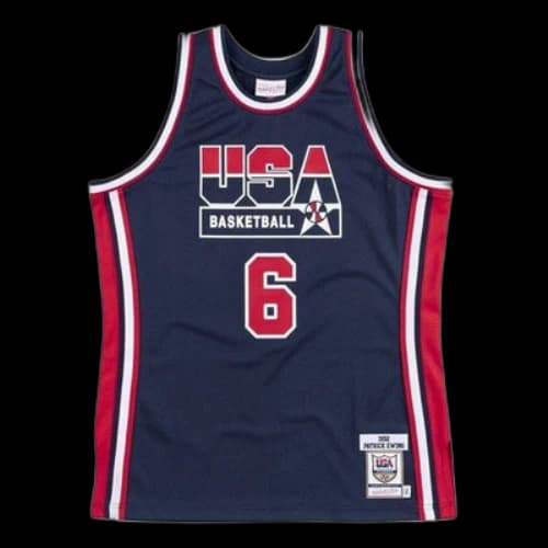 Mitchell & Ness Authentic Jersey Team USA 1992 Patrick Ewing 'Navy'