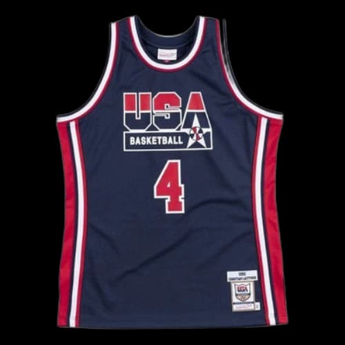 Mitchell & Ness Authentic Jersey Team USA 1992 Christian Laettner 'Navy'