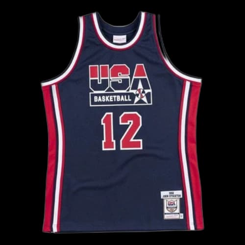 Mitchell & Ness Authentic Jersey Team USA 1992 John Stockton 'Navy'