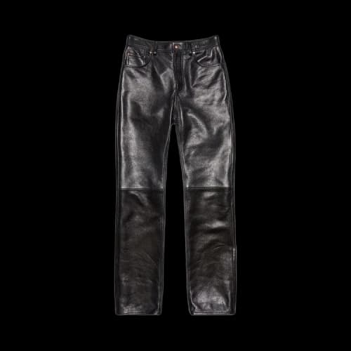 Acne Studios Leather Trousers 'Black'