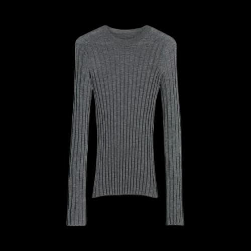 Phoebe Philo Wide Rib Crewneck 'Grey'