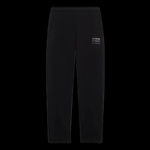 Li-Ning Triple Logo Straight Sweatpants 'Black'