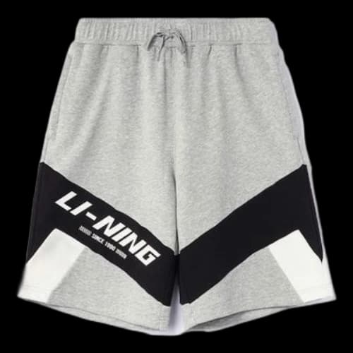 Li-Ning Color Block Graphic Shorts 'Grey Black'