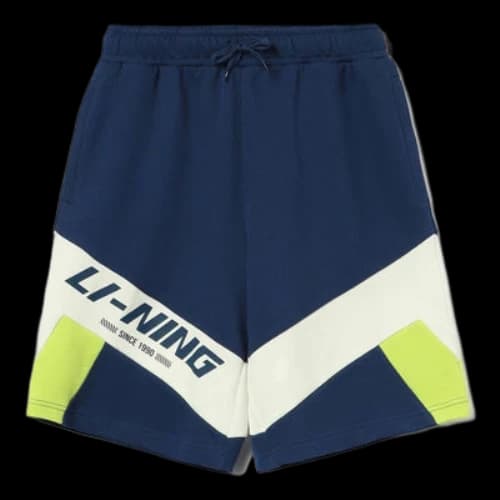 Li-Ning Color Block Graphic Shorts 'Navy Beige'
