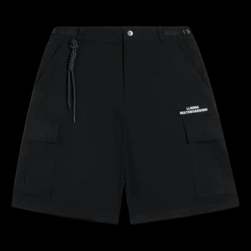 Li-Ning Skateboarding Embroidery Logo Shorts 'Black'