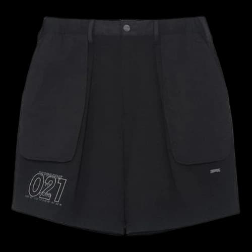 Li-Ning BadFive Hood Graphic Shanghai City Limited Shorts 'Black'