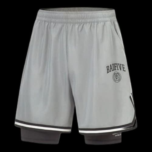 Li-Ning BadFive Graphic 2-in-1 Shorts 'Grey'