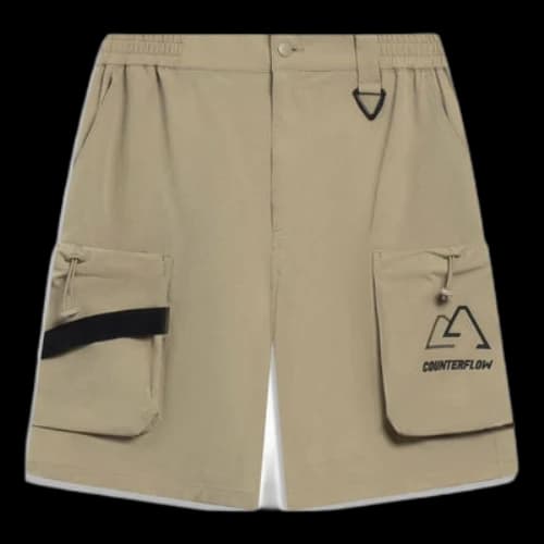 Li-Ning Counterflow Logo Straight Cargo Shorts 'Khaki'