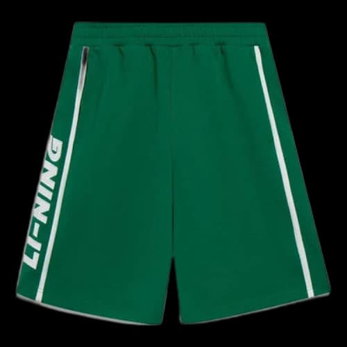 Li-Ning Stripe Embroidered Logo Shorts 'Green'