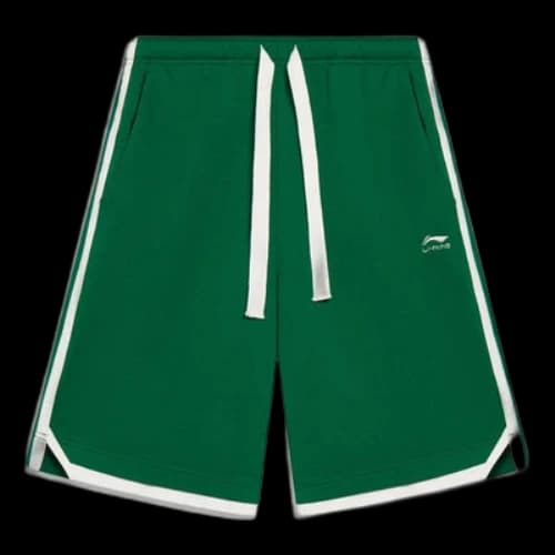 Li-Ning Striped Color Block Shorts 'Green White'