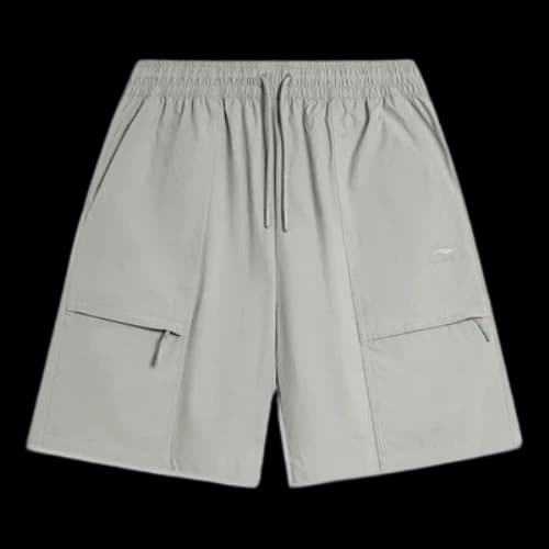 Li-Ning Logo Waterproof Loose Fit Shorts 'Grey'