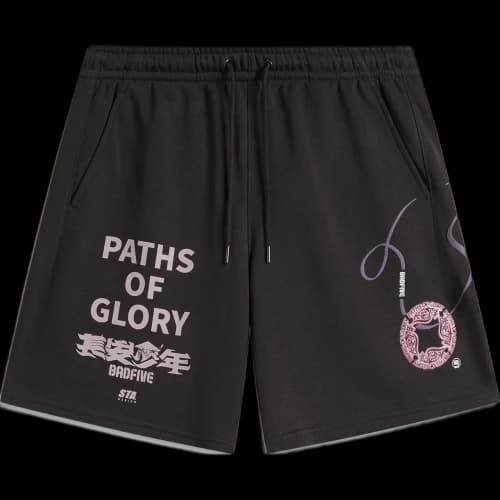Li-Ning BadFive Changan Boys Graphic Shorts 'Black Brown'