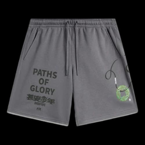 Li-Ning BadFive Changan Boys Graphic Shorts 'Smoke Grey'