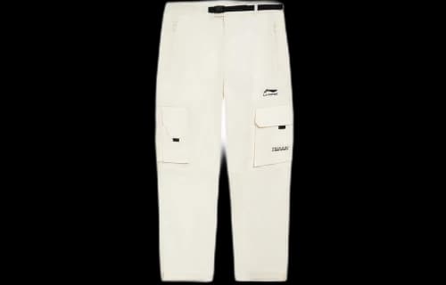 Li-Ning Logo Printed Cargo Pants 'White'