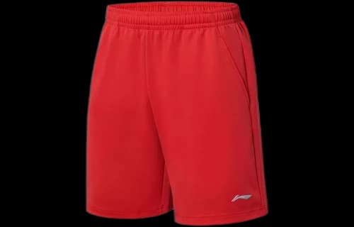 Li-Ning Logo Table Tennis Knit Shorts 'Red'
