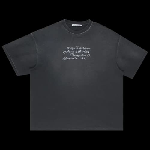 Acne Studios Relaxed Logo T-Shirt 'Black'