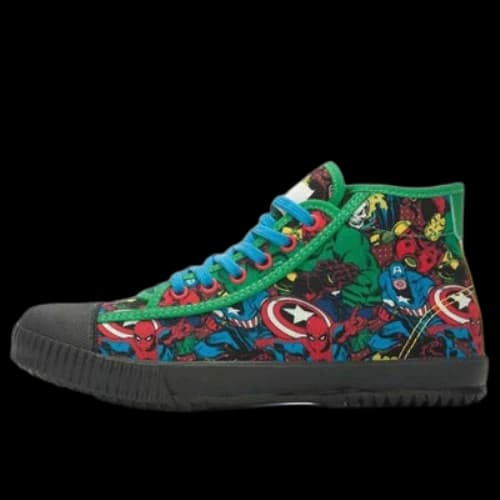 Li-Ning x MARVEL Comics Graphic Classic Canvas Shoes 'Black Green' (Women's)