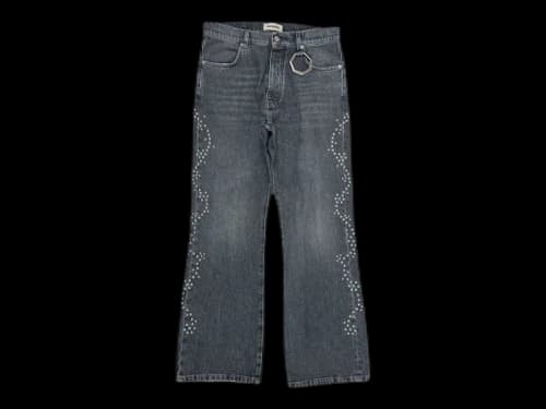 Alchemist Studio Western Stud Jeans Stripe Black