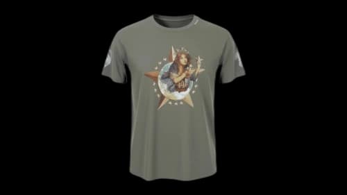 Alchemist Star Girl T-shirt Aged Green