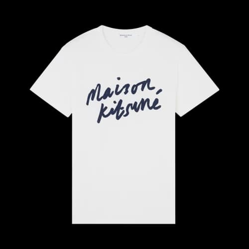 Maison Kitsuné Handwriting Classic Tee 'Latte'
