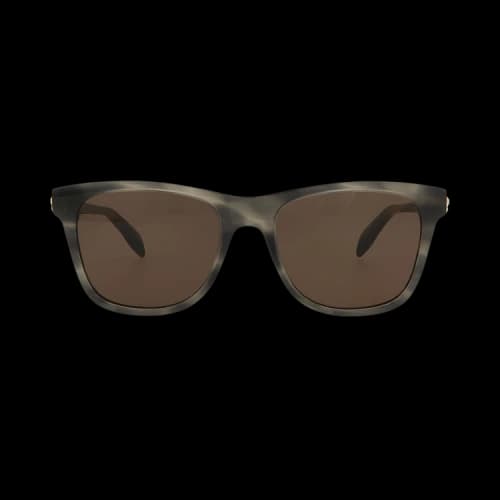 Alexander McQueen Square Sunglasses 'Grey/Brown'