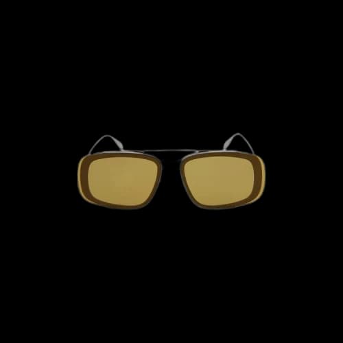 Alexander McQueen Aviator Style Metal Sunglasses 'Yellow'