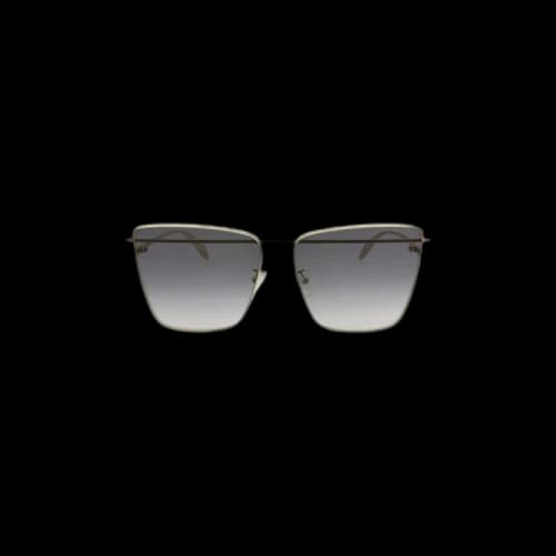 Alexander McQueen Cat Eye Frame Sunglasses 'Metallic Gold'