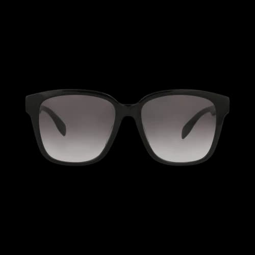 Alexander McQueen Square-Frame Acetate Sunglasses 'Black Grey'