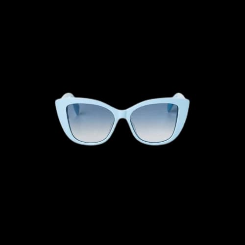 Alexander McQueen Graffiti Vintage Sunglasses 'Light Blue'