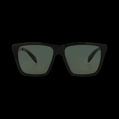 Alexander McQueen Square Sunglasses 'Black/Silver/Green'