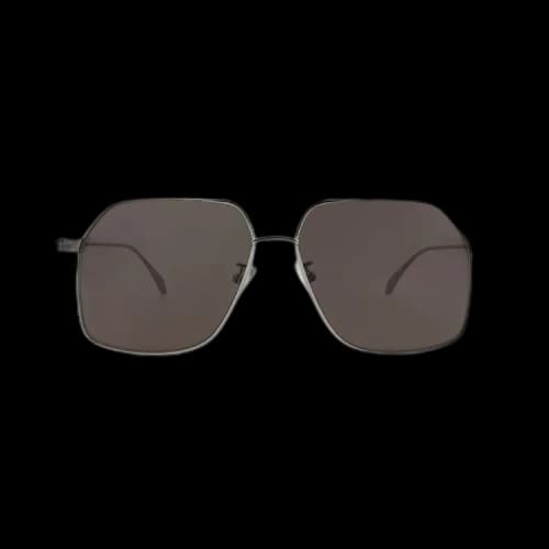 Alexander McQueen Aviator Sunglasses 'Ruthenium/Grey'
