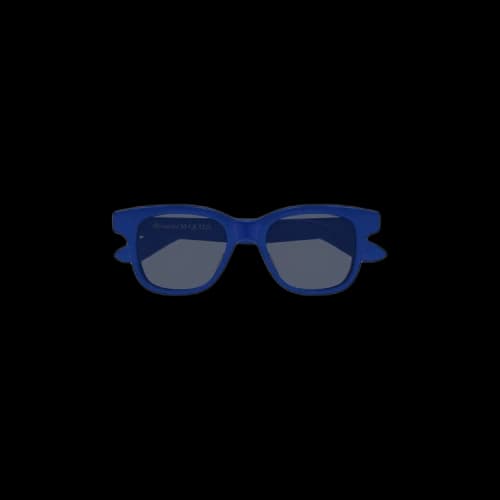 Alexander McQueen Round Sunglasses 'Blue'