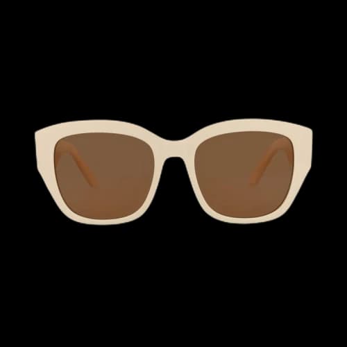 Alexander McQueen Square Sunglasses 'Ivory/Brown'