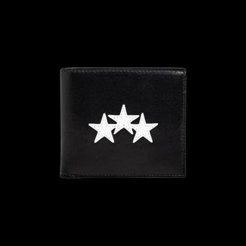 Amiri Three Star Leather Bifold Wallet 'Black'