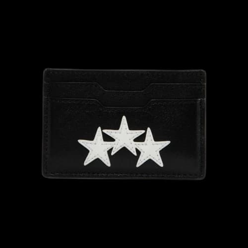Amiri Three Star Leather Card Holder 'Black'