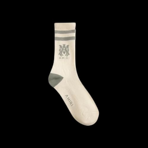 Amiri MA Stripe Sock 'Alabaster'