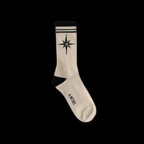 Amiri Starburst Sock 'Alabaster'