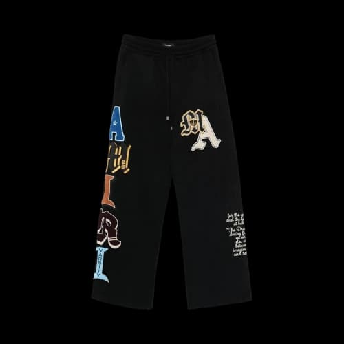 Amiri Varsity Patch Sweatpant 'Black'