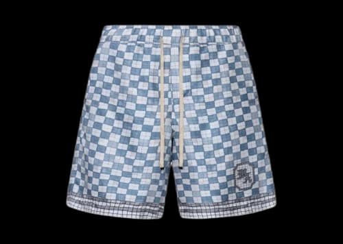 AMIRI Ma Checkered Shorts Steel