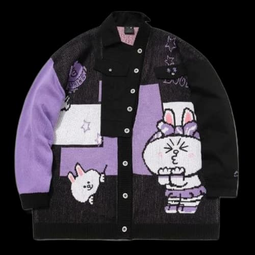 Li-Ning x LINE FRIENDS Graphic Jacket 'Black Purple'