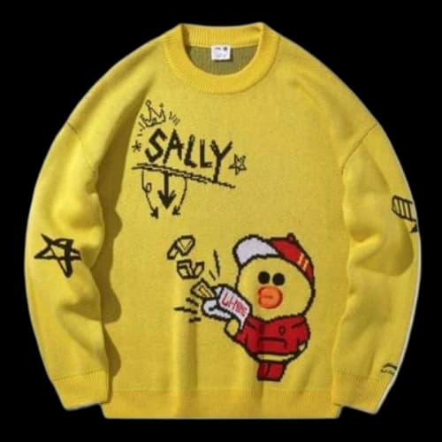 Li-Ning x LINE FRIENDS Graphic Crew Neck Sweater 'Yellow'