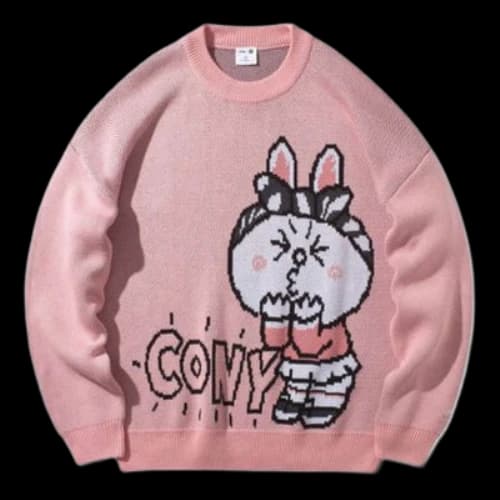 Li-Ning x LINE FRIENDS Graphic Crew Neck Sweater 'Pink'