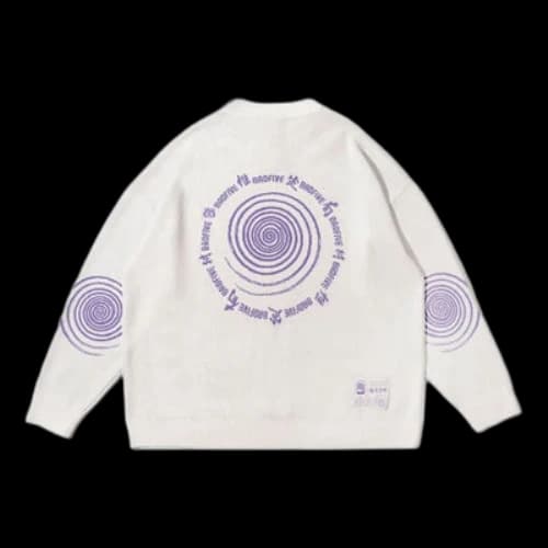 Li-Ning BadFive Graphic Sweater 'White Purple'