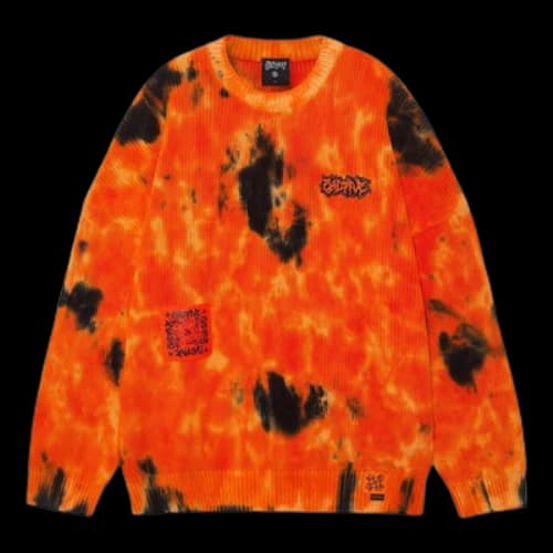 Li-Ning BadFive Tie Dye Graphic Sweater 'Orange Black'
