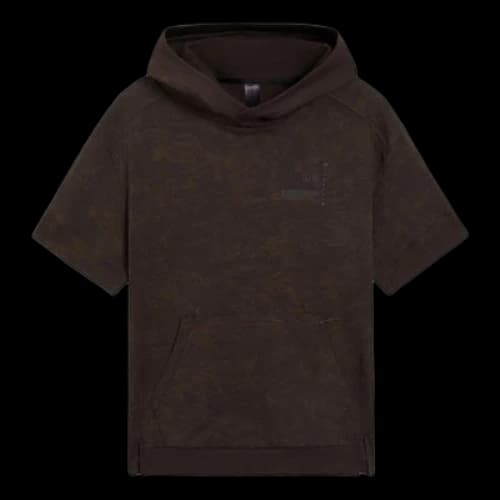 Li-Ning x Jackie Chan Short Sleeve Hoodie 'Dark Brown'